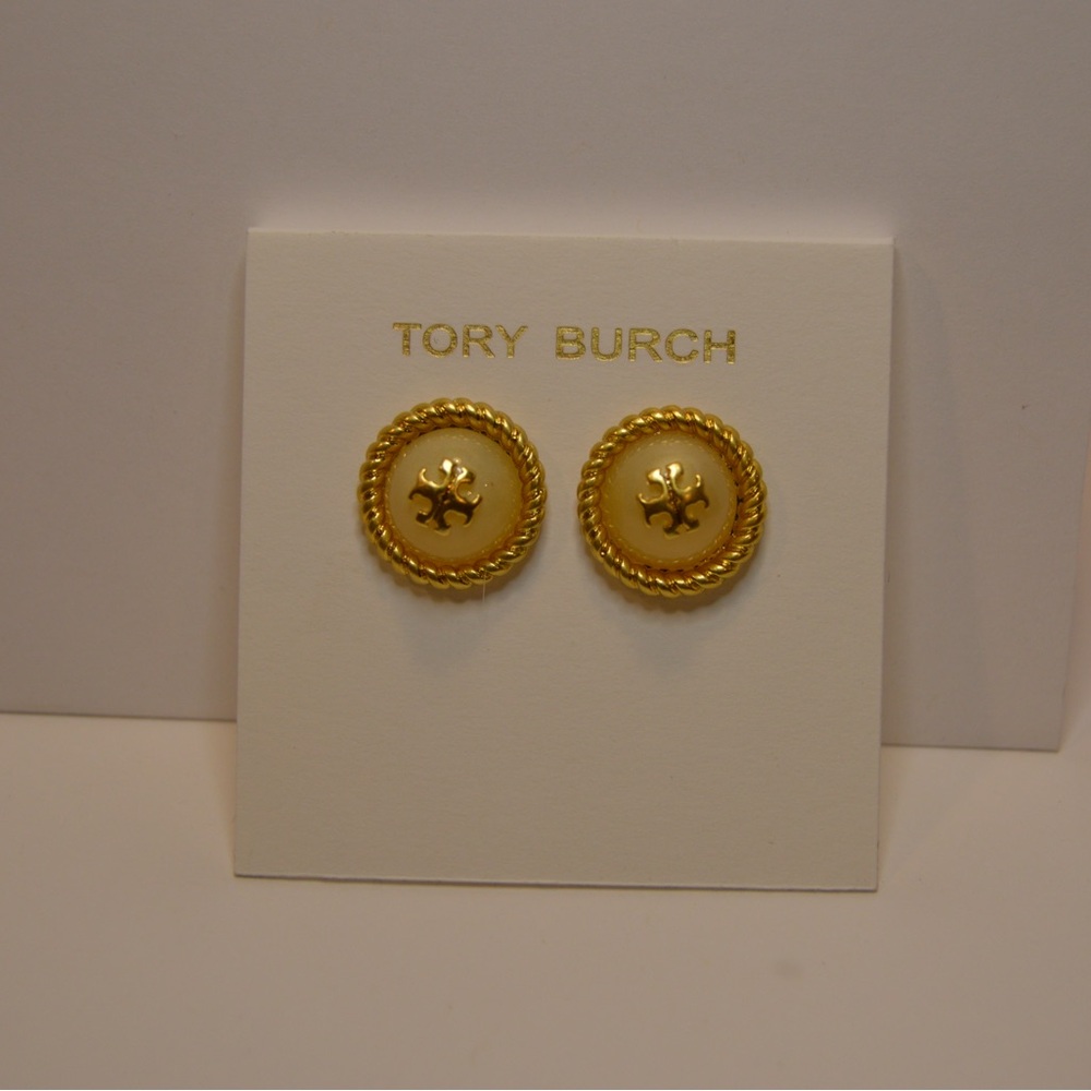Tory Burch ‘Roxanne Circle Stud’ Earrings. Brand new.